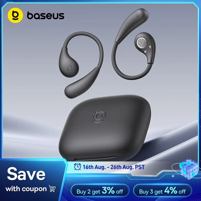 Baseus BF1 Lite Open-Ear Sport Bluetooth 5.4 Ohrbügel-Kopfhörer mit starkem Bass und 60 Stunden Spielzeit - Bild 1