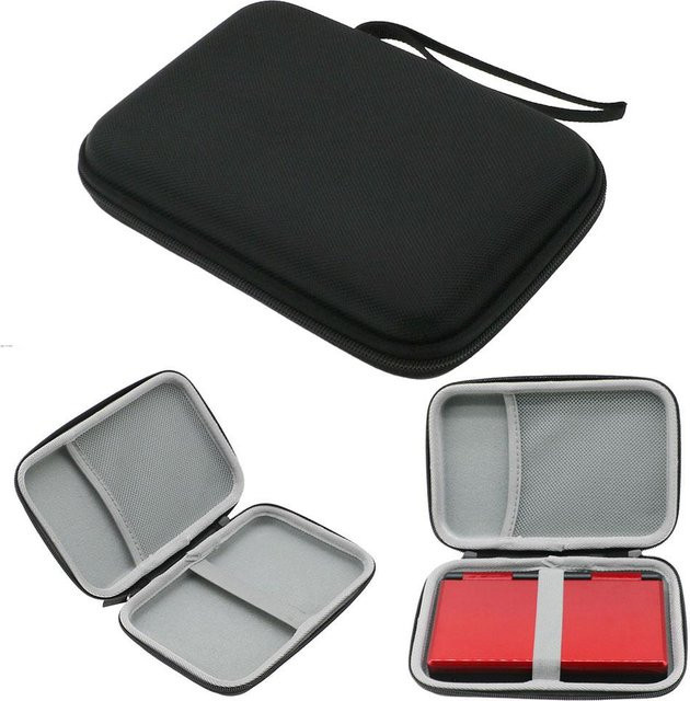 Anbernic RG DS Aufbewahrungstasche im Retro-Design, Farbe Schwarz, Schutzbox für Dual Screen Handheld - Bild 1