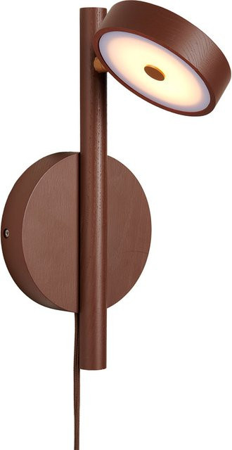 Good&Mojo Okinawa LED-Wandleuchte aus Eschenholz in Braun, dimmbar und verstellbar - Bild 1