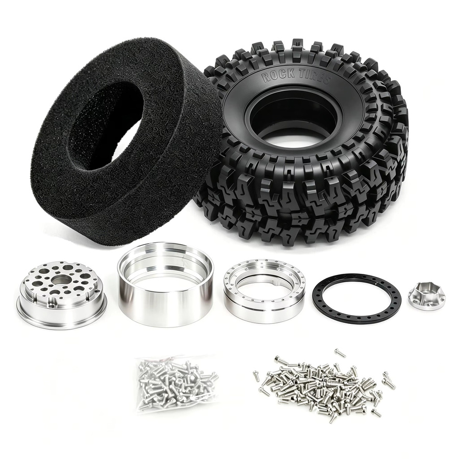 Traxxas Weiche Klebrige Schlammreifen, 120mm, 1.9 Reifen Räder, Schwarze Felgen - Bild 4