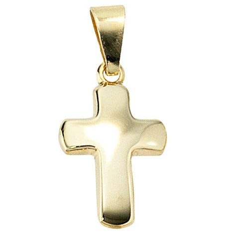 Colfem Anhänger Kreuz, 333 Gelbgold, Unisex - Bild 1