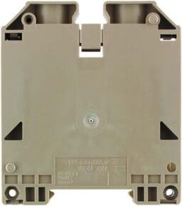 Weidmüller Durchgangsklemme WDU 70N/35 in Beige aus Messing - Bild 1