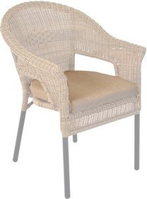 Auflage Ravenna in Beige, L x B x H: 48 x 44 x 5 cm - Bild 1