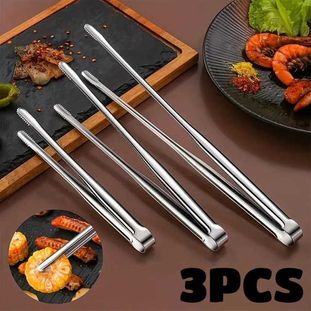 YOCITY Grillzange aus Edelstahl in Silber für BBQ und Haushalt - Bild 1