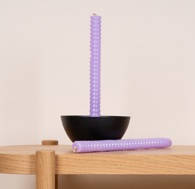 BLUME2000 Kerzen Twist Lila 2er Set - Bild 1