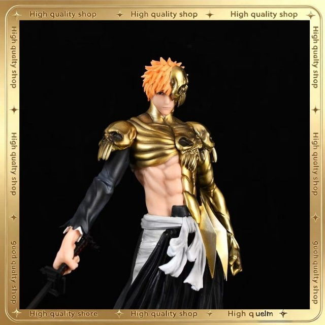 Bandai Bleach Ichigo Kurosaki Figur, Goldene Rüstung, Hohlmaske, 29cm, PVC Sammlermodell - Bild 1