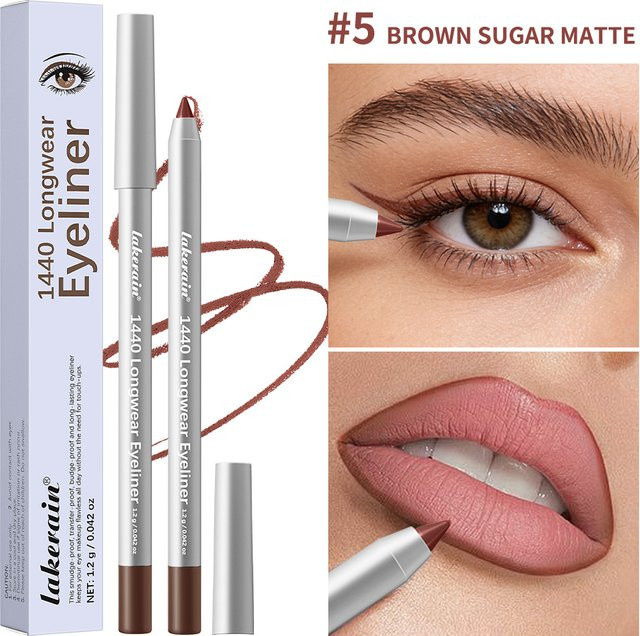 ibcccndc 2 in 1 Eyeliner- und Lipliner, wasserfest, Damen - Bild 1