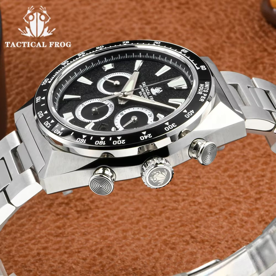Tactical Frog Chronograph, Solar, Quarz, Edelstahl, Keramik, Saphirglas, Herren - Bild 4