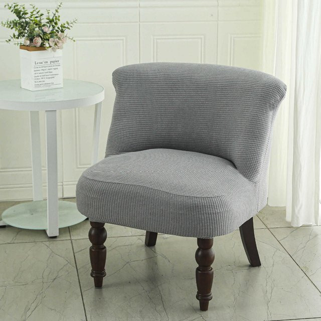Yiran Furniture Universal Esszimmerstuhlbezug Set aus Polyester und Elasthan, Grau, 40 cm - Bild 1