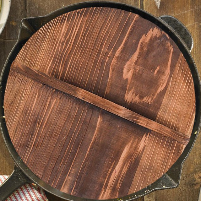 Handgefertigter Holzdeckel von craftDIY in Braun - Bild 1