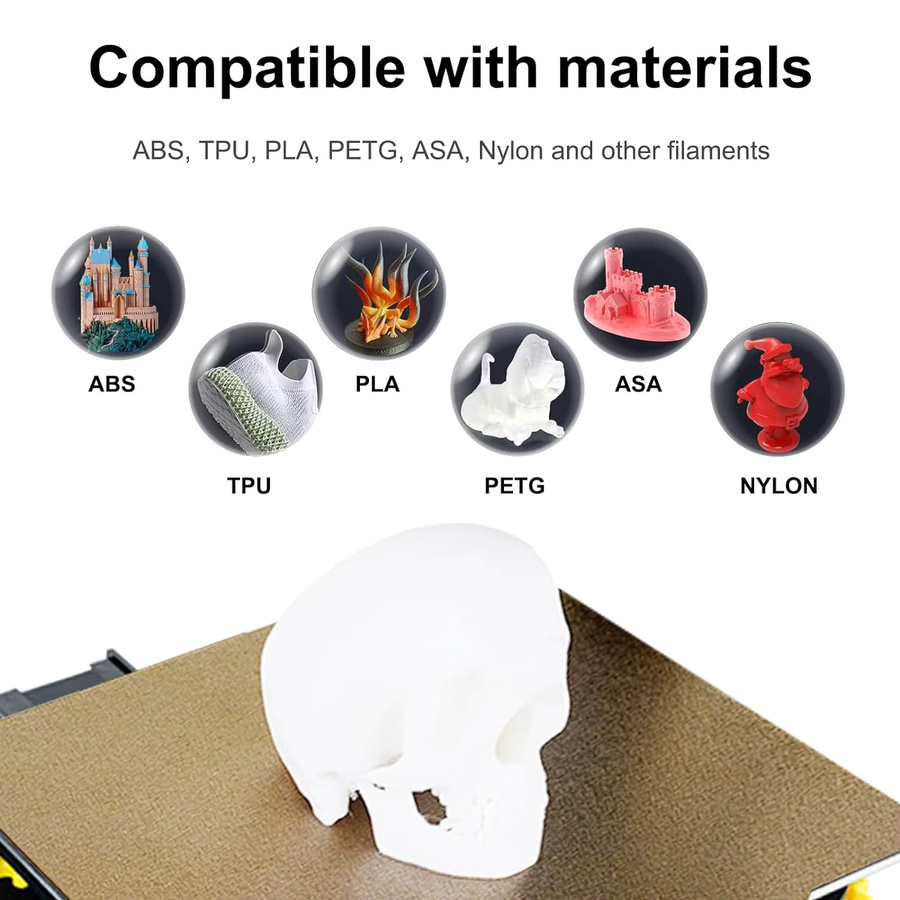 QIDI SV01/SV02 Bauplatte mit PEI-Beschichtung, doppelseitige strukturierte flexible Federstahlplatte für QIDI X-Max/X-CF 3D-Drucker, B/T: 300 x 255 mm - Bild 4