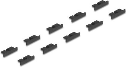 Delock Staubschutz für USB 3.0 Typ Micro-B Buchse, 10 Stück, schwarz, 64243 - Bild 1