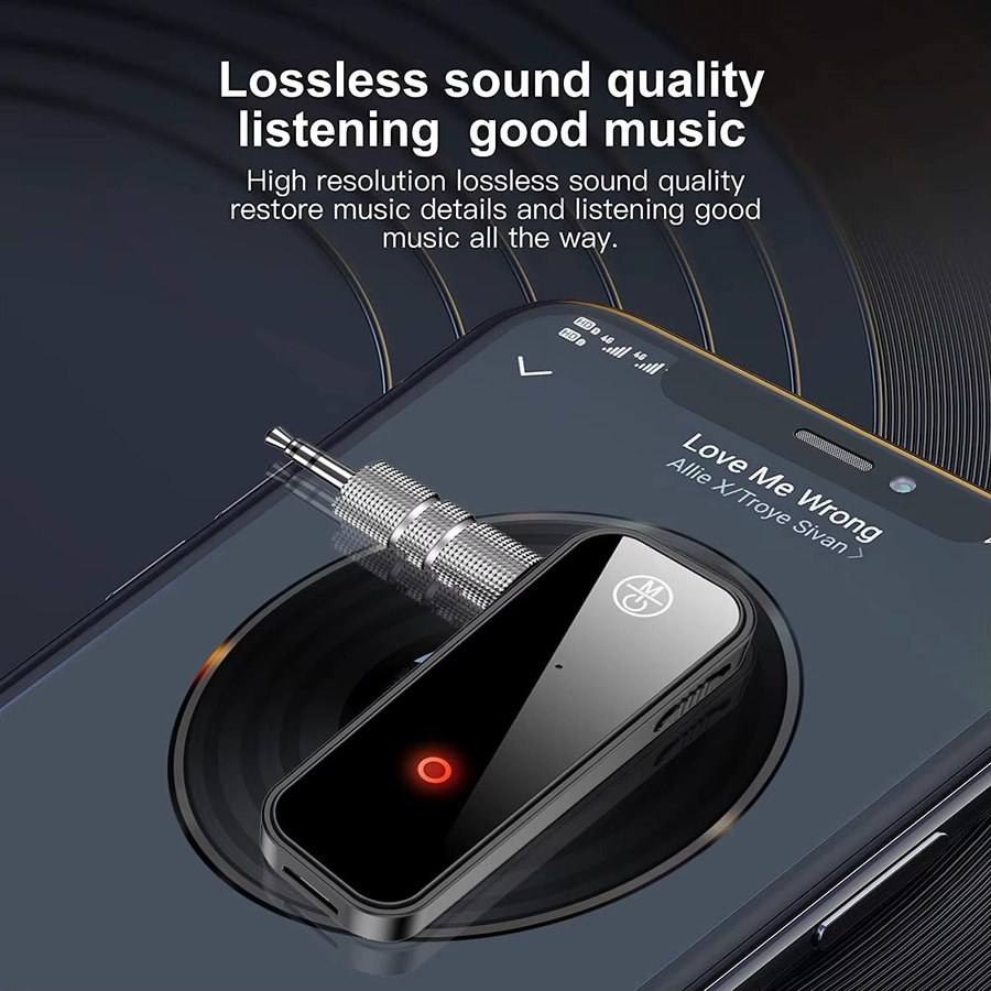 Korseed Bluetooth 5.0 Audio-Empfänger und -Sender in Schwarz mit 3,5 mm Klinkenanschluss für TV, PC und Auto - Bild 4