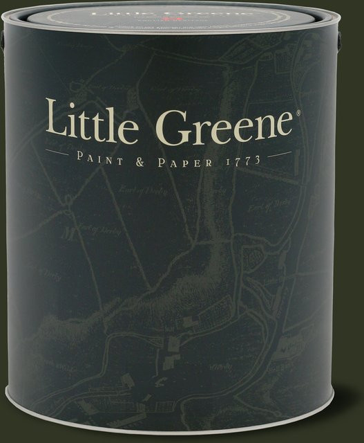Little Greene Absolute Matt Emulsion Archive Colour Dark Bronze Green 5 l - Bild 1