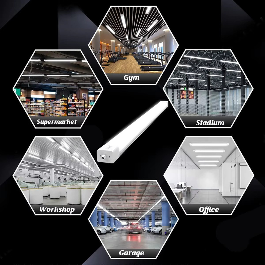 Oeegoo 3er-Pack LED-Kellerlicht IP66 in Weiß für Keller, Werkstatt und Büro - Bild 3