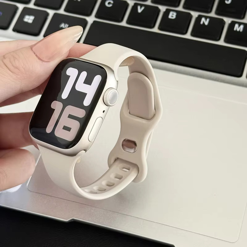 Silikonarmband Sport Slim, Weiß, Unisex - Bild 1