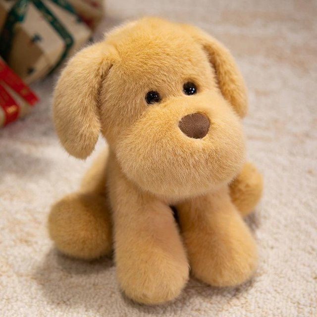 Golden Retriever Puppe Plüschtier, sitzende Welpenhund Puppe, 25cm - Bild 1