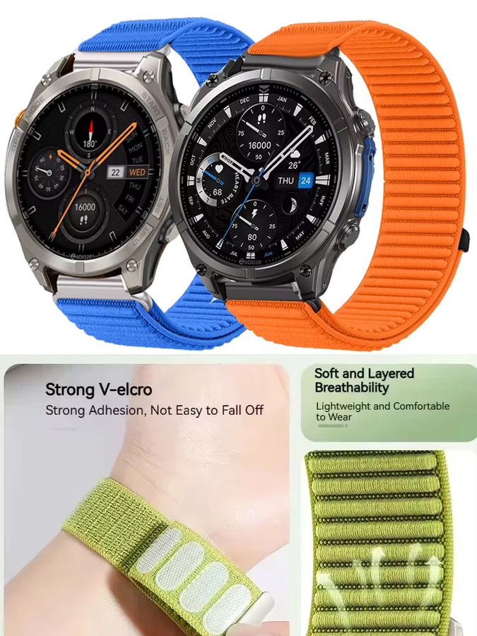 Zeblaze Uhrenarmband Textil/NATO, 22 mm, Unisex - Bild 6