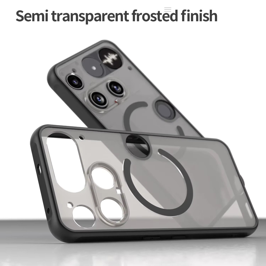 Stoßfeste Silikon Schutzhülle für Nothing Phone 3 und CMF Phone 2 PRO in Schwarz - Bild 5