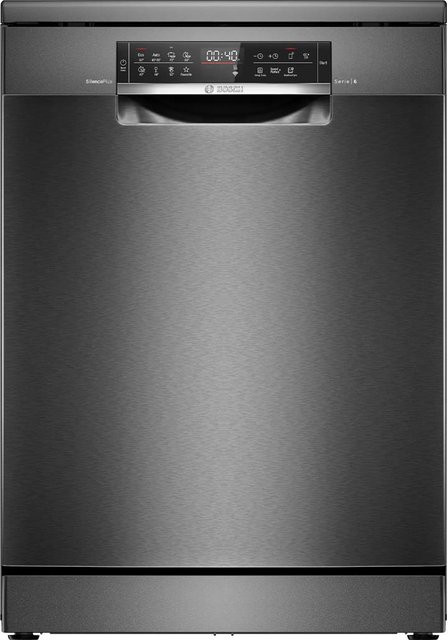 Bosch Serie 6 Freistehender Geschirrspüler SMS6ECC12E in Schwarz Edelstahl mit Anti-Fingerprint, Breite: 60 cm - Bild 1