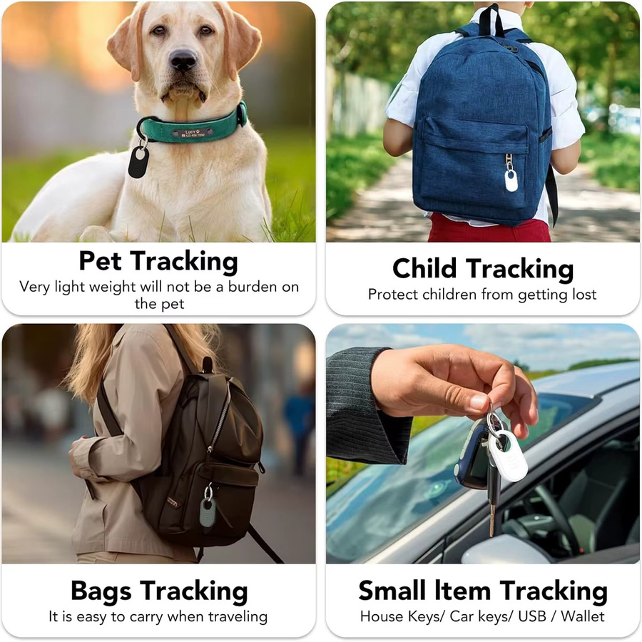 Silikonhülle mit Schlüsselanhänger als Anti-Drop-Schutzhülle für dein Samsung Galaxy SmartTag 2, waschbar und weich - Bild 2