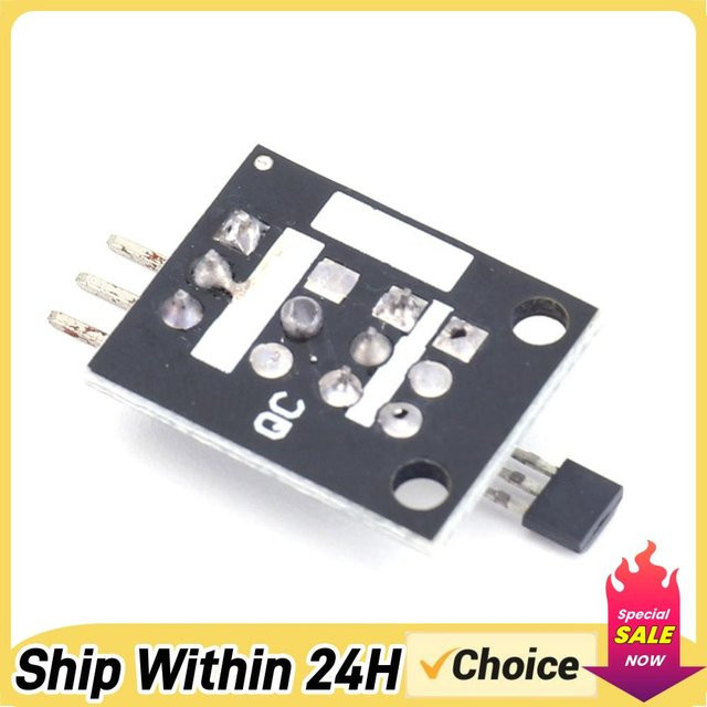 APWIKOGER KY-003 Hall-Magnetsensor-Modul A3144 magnetischer Schaltersensor in Schwarz kompatibel mit Arduino-Boards - Bild 1