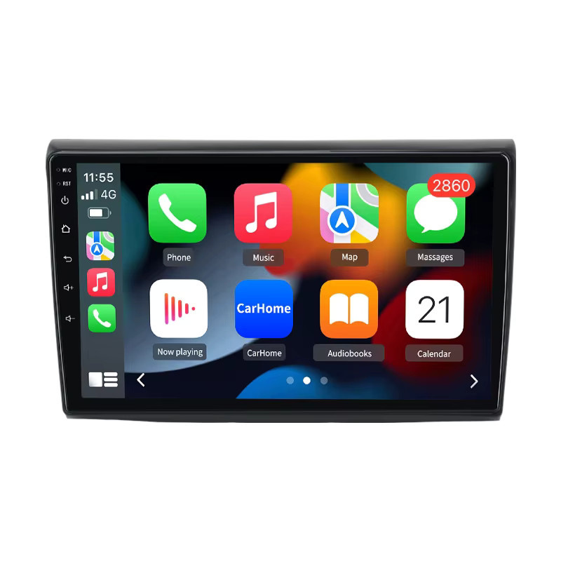 Junsun Android Auto Autoradio für Fiat Bravo mit 9.0 Zoll IPS Touchscreen, Wireless Apple CarPlay und Multimedia Videoplayer, Schwarz, 2 Din - Bild 4