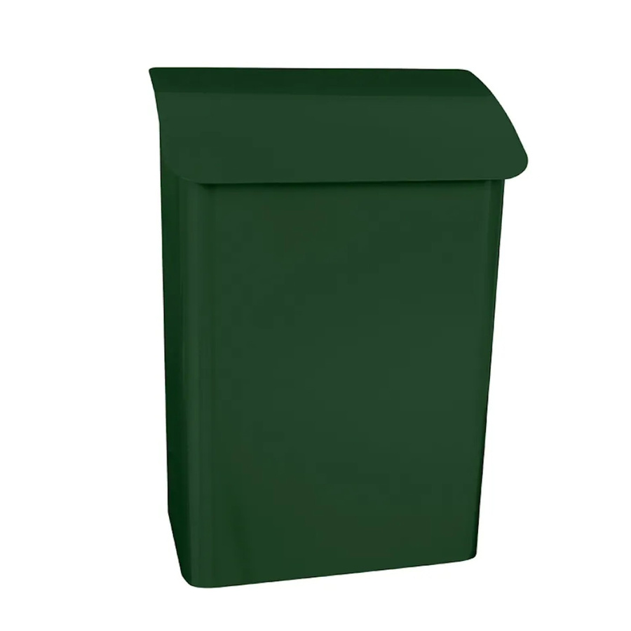 PROREGAL Wandbriefkasten Lugon aus verzinktem Stahl mit Namensschild in Grün, H x B x T: 42,4 x 29,1 x 17 cm, Einwurföffnung 25 x 4 cm - Bild 2