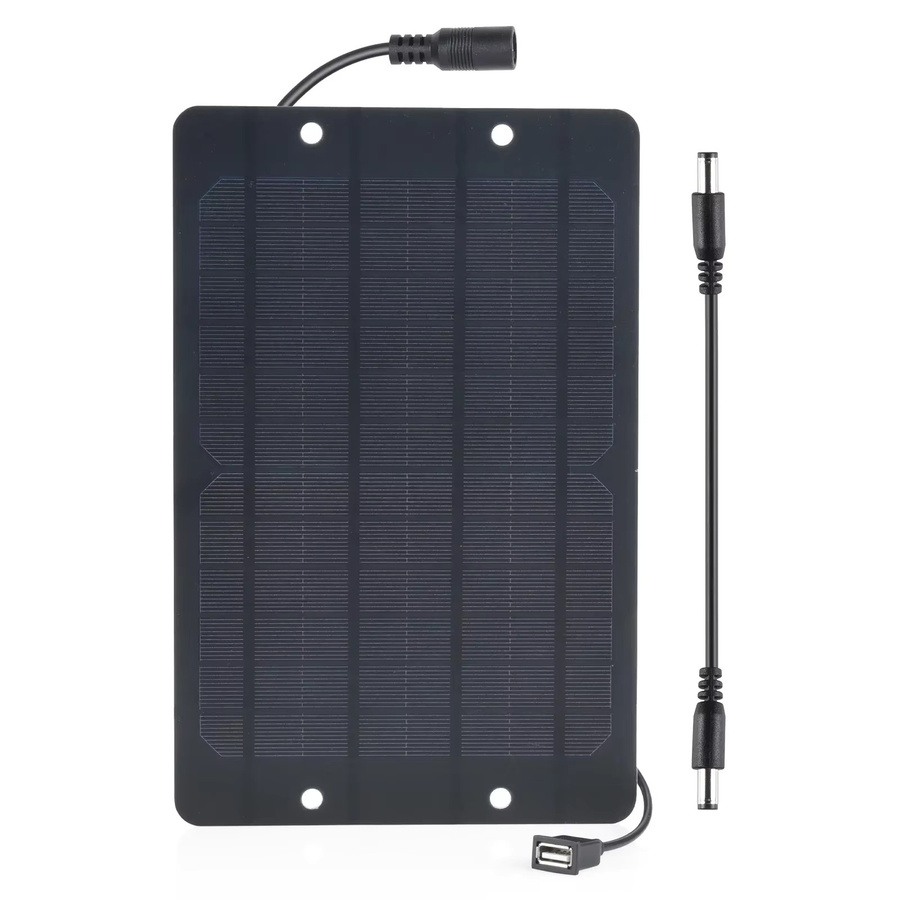 Soshine Mini-Solarpanel USB 5V 6W Hochleistungsmonokristallin Schwarz für Monitor, Pumpe oder Lüfter - Bild 2