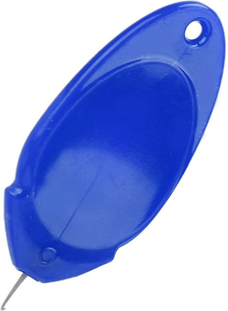 Igeteck Einfädler aus Kunststoff in Blau zum Nähen und Basteln - Bild 1
