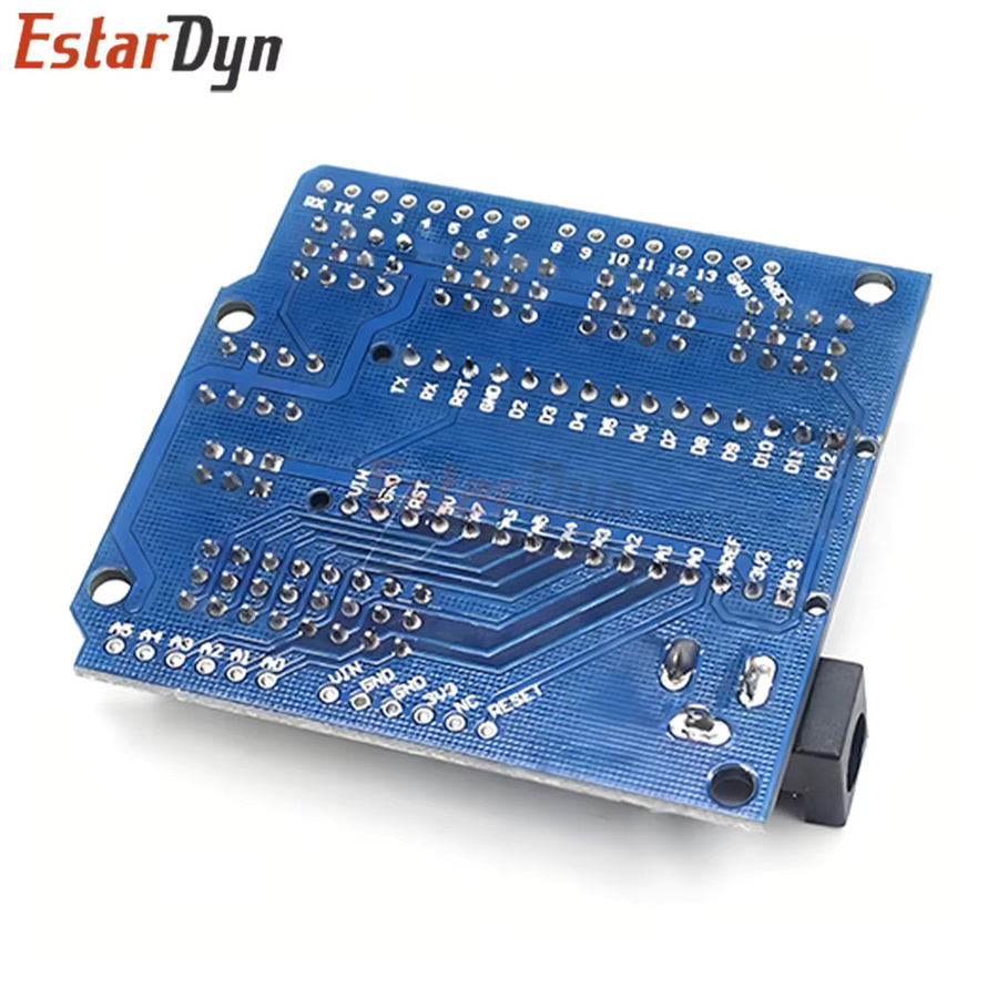 Estardyn NANO V3.0 UNO R3 Prototyp-Shield Erweiterungsplatine mit Steckbrett-Adapter und Sensormodul-Kit für DIY-Elektronikprojekte, Blau - Bild 2