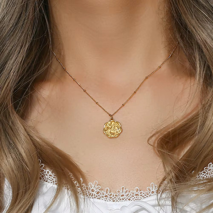 E.B.belle Halskette, 18 Karat vergoldeter Edelstahl, Kirschblüten, Damen - Bild 2