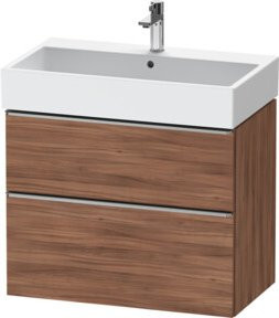 Duravit Waschtischunterschrank D-Neo in Braun Matt, Wandmontage, B/T/H: 78,4 x 44,2 x 62,5 cm - Bild 1