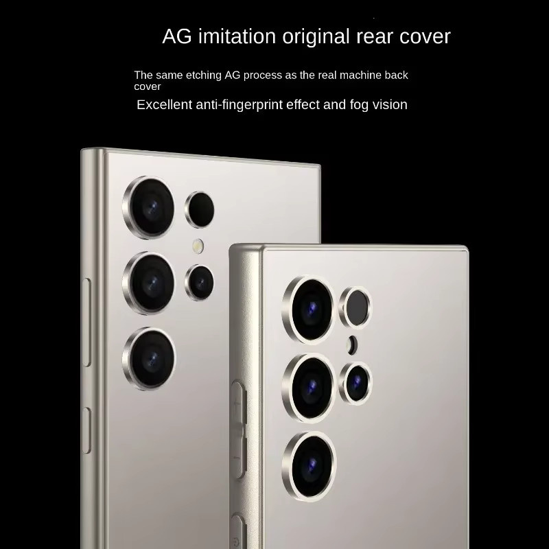Samsung Galaxy S24 Ultra Schutzhülle aus Hartschalen-Kunststoff in Grau, mattiert und stoßfest - Bild 2