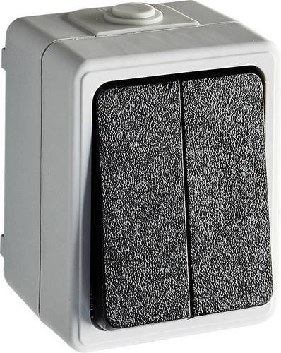Heitronic VO-501349 Schalt-Zwischenstecker in Grau mit IP44 Schutzart - Bild 1