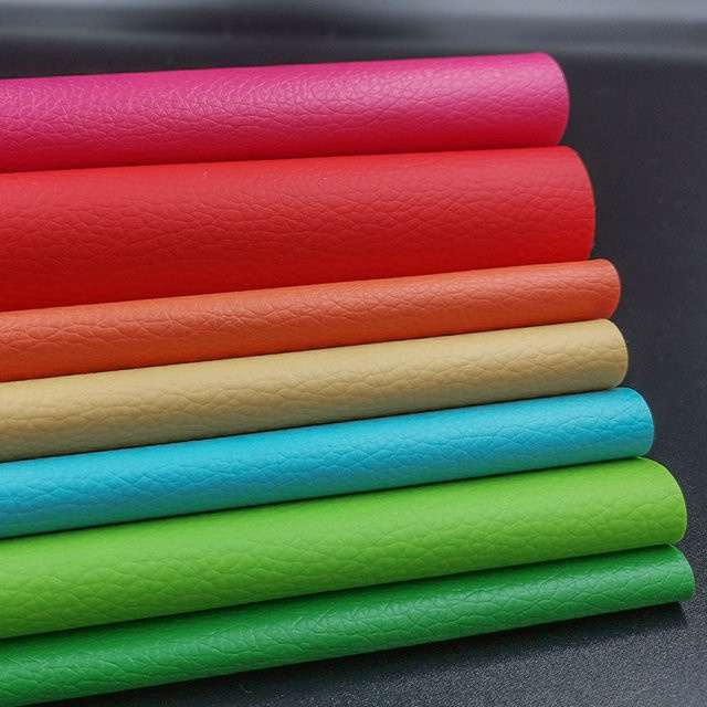7 Stücke Findohope Litschi PU Leder Stoff in verschiedenen Farben, wasserdichtes DIY Material für Sofa Reparatur, Autositz, Taschen und Kleidung, Format A4 - Bild 1