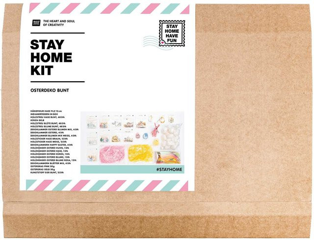 Rico Design DIY Set Osterdeko bunt aus Holz, Filz und Kunststoff - Bild 1