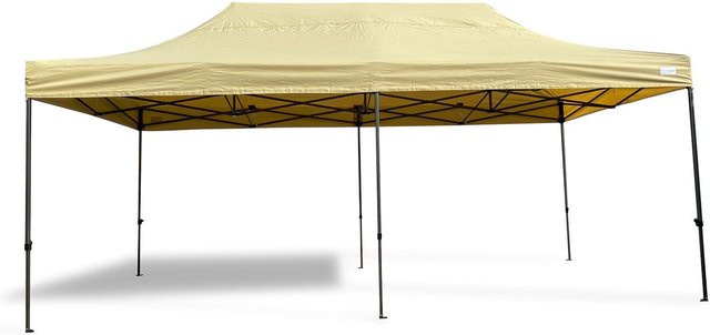 GRASEKAMP Faltpavillon Premium Line Beige B: 6 m, T: 3 m - Bild 1