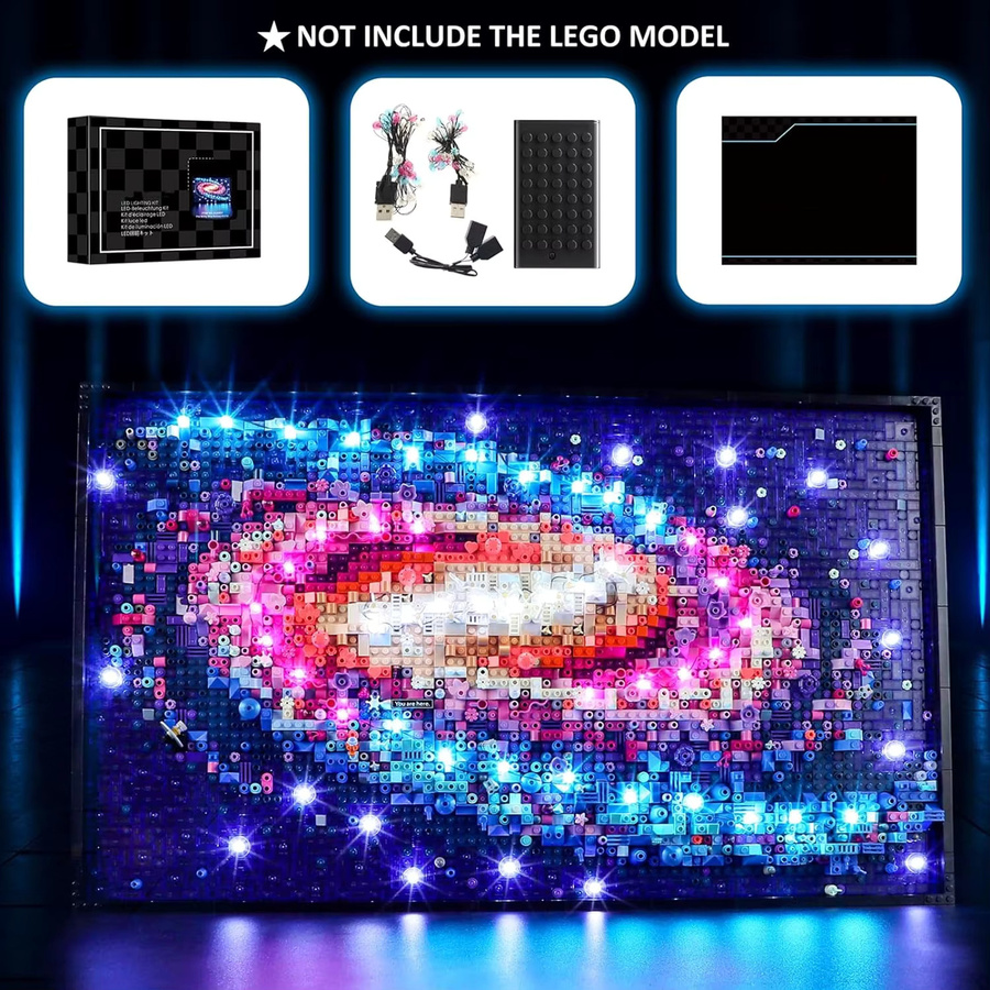 HPROSPER 5V LED-Beleuchtungsset für LEGO 31212 Die Milchstraße mit Batteriebox in Multicolor - Bild 5