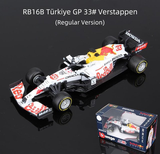 Bburago Verstappen F1 Legierungsauto, Modell Red Bull Racing, 1:43, ab 14 Jahren - Bild 1