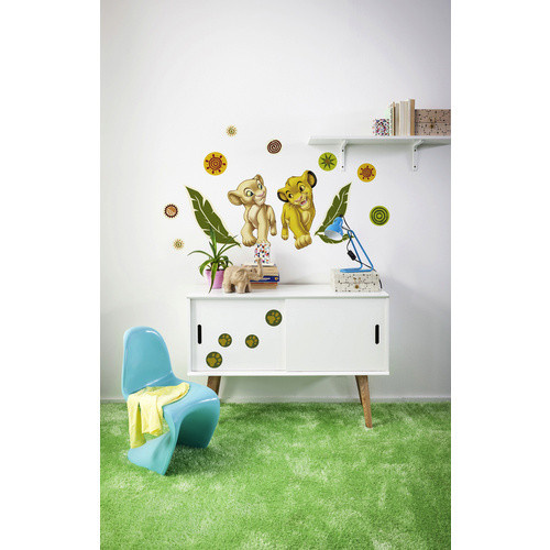 Komar Deko-Sticker Simba und Nala, Selbstklebefolie, bunt, B: 50 cm, H: 70 cm - Bild 3