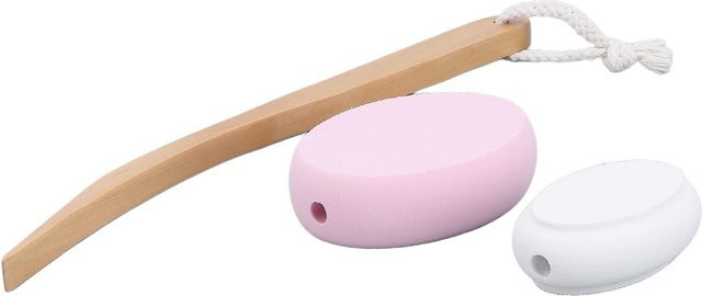 Koogeelife Rückencreme Applikator mit 4 austauschbaren Pads, Damen - Bild 1