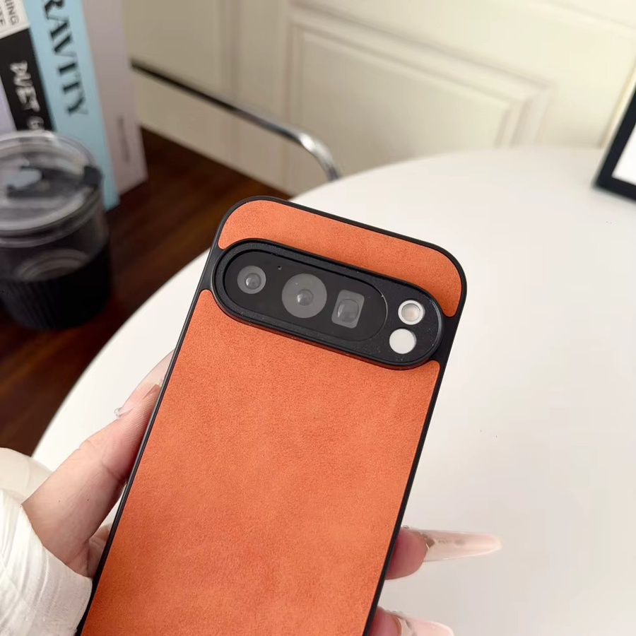 Luxuriöse Schafsleder-Hülle für Google Pixel 10 9 Pro XL 8 7 6 Ultra Slim Stoßfeste Rückabdeckung in Blau - Bild 3