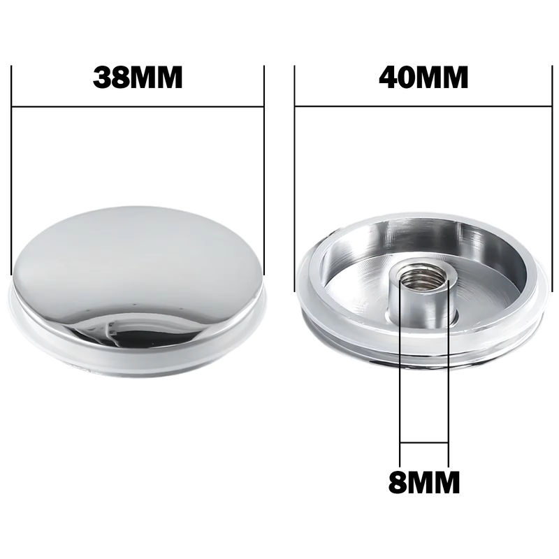 VIBRATITE Pop-Up-Waschbeckenstopfen mit Klick-Funktion in Chrom, Durchmesser: 38 mm - Bild 5