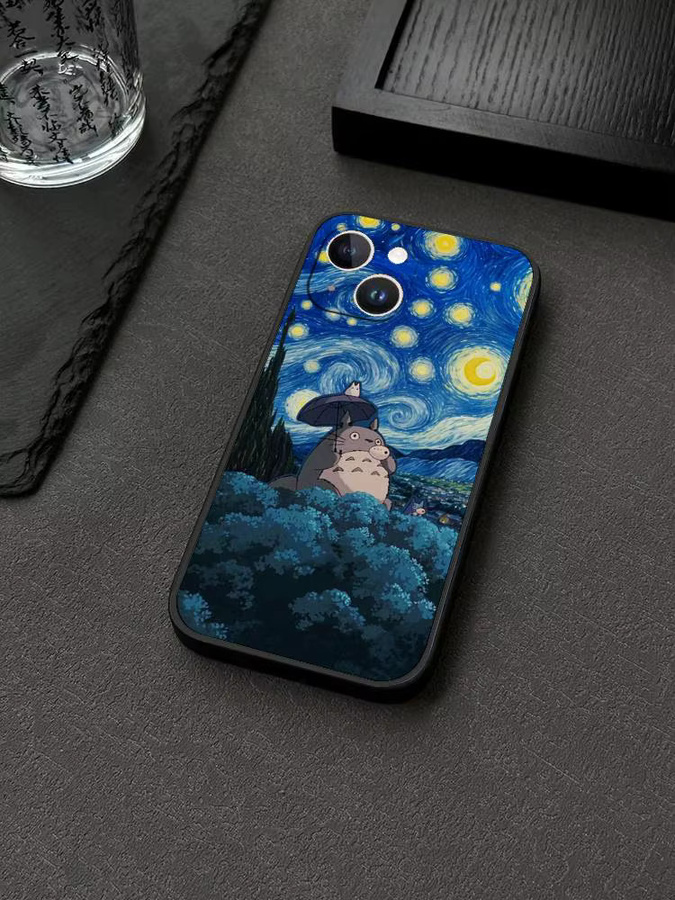Transparente Totoro Handyhülle im Cartoon-Design für iPhone und iOS Modelle - Bild 7