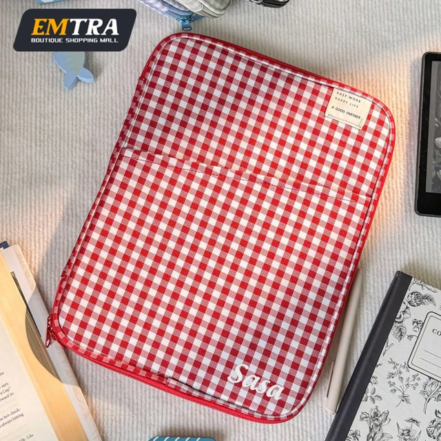 EMTRA Tablet-Hülle als Handtasche für iPad, Samsung und Xiaomi, stoßfest mit mehreren Taschen, Farbe: Schwarz, passend für 7,9–12,9 Zoll - Bild 1
