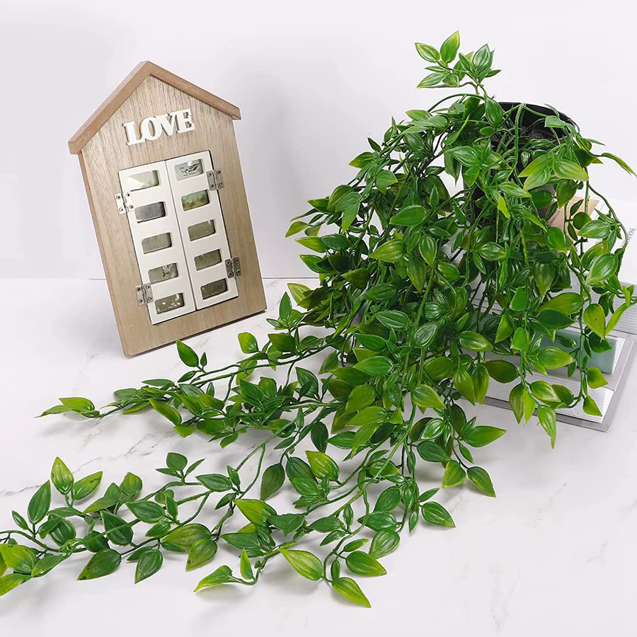 Dekorative künstliche Efeu-Pflanzen in Grün aus Kunststoff für Wandbehang und Garten-Dekoration - Bild 4
