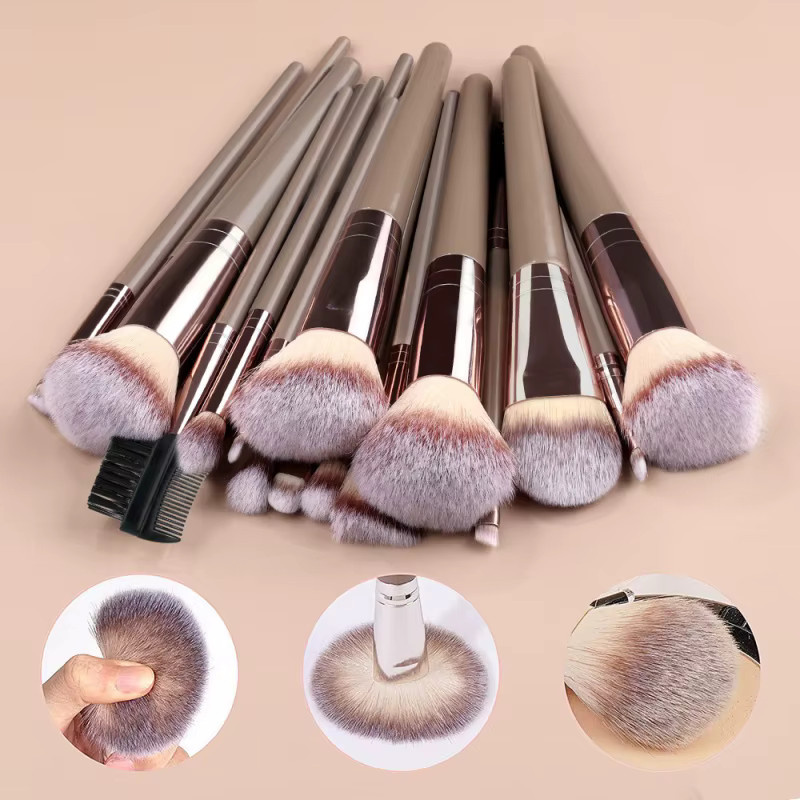 RUNTOIN Make-up Pinsel Set, 3-20 Stück, Unisex - Bild 3
