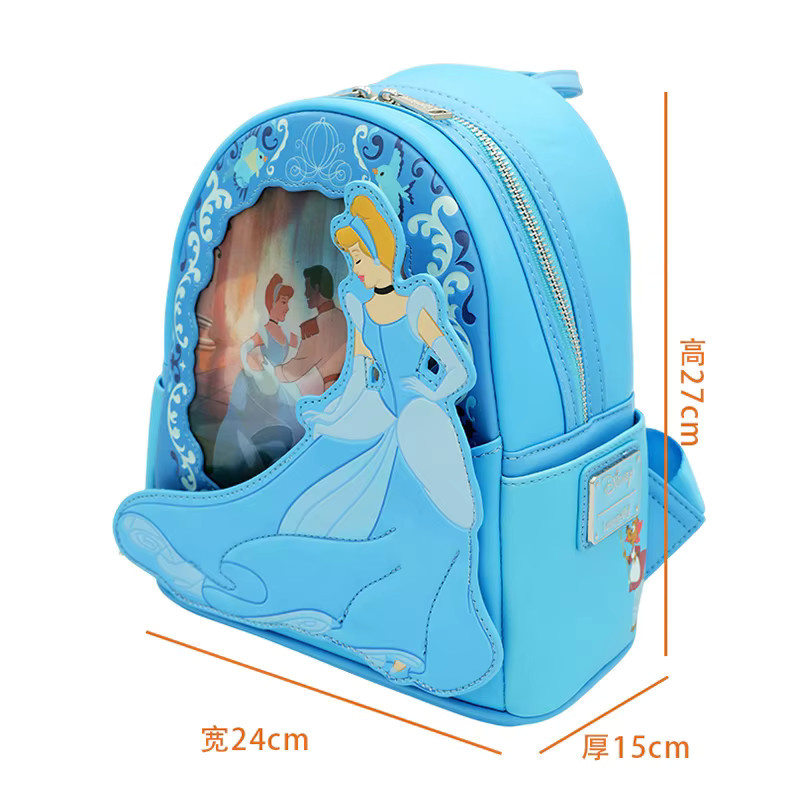 Bandai Cinderella Princess Lenticular Mini-Rucksack, Umhängetasche - Bild 2