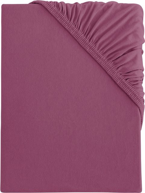 LOOKS BY WOLFGANG JOOP Jersey Spannbettlaken aus Baumwolle, Farbe: Pink, B/T: 90 x 200 cm - Bild 1